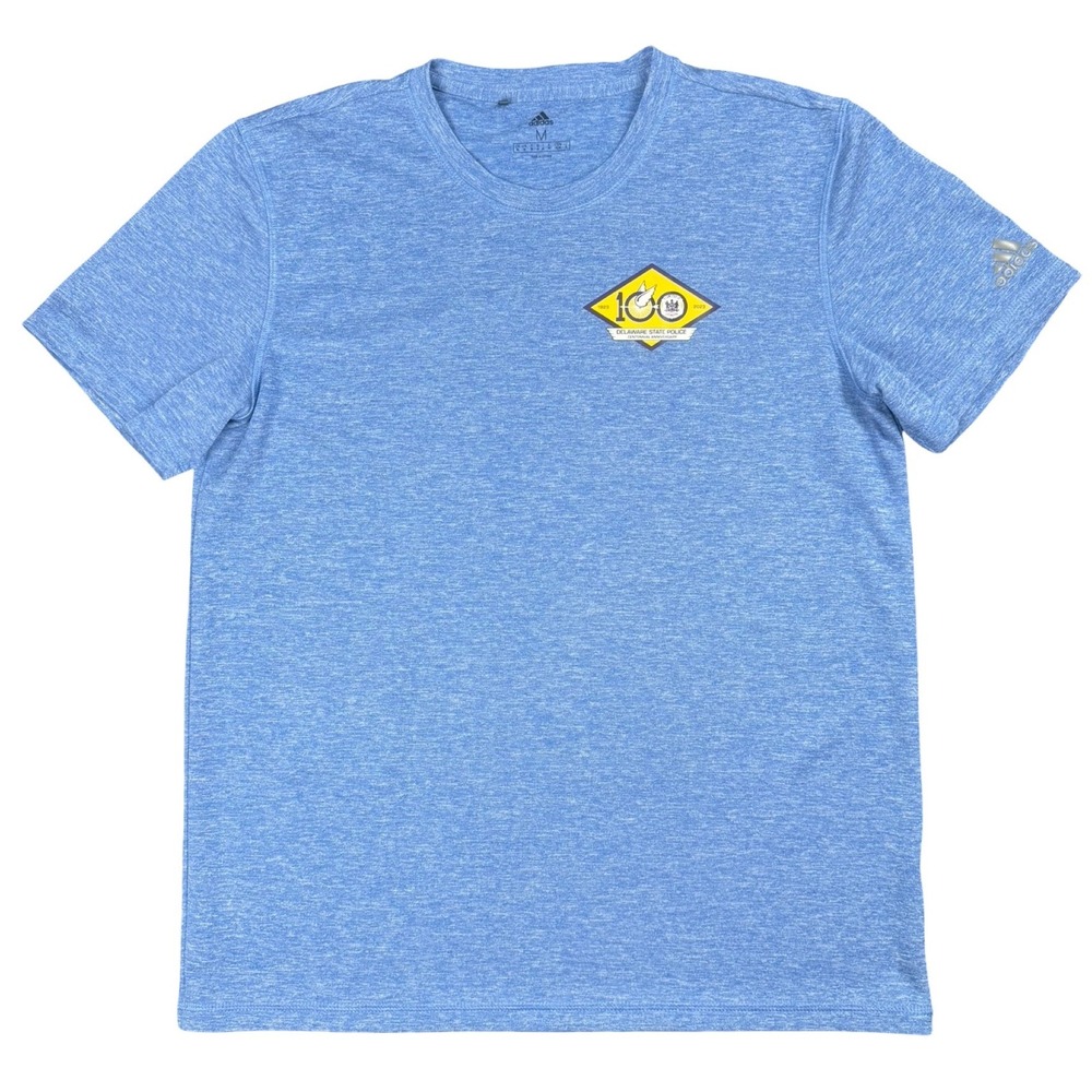 Adidas Delaware State Police Centennial Anniversary T‎ Shirt Mens Medium Blue